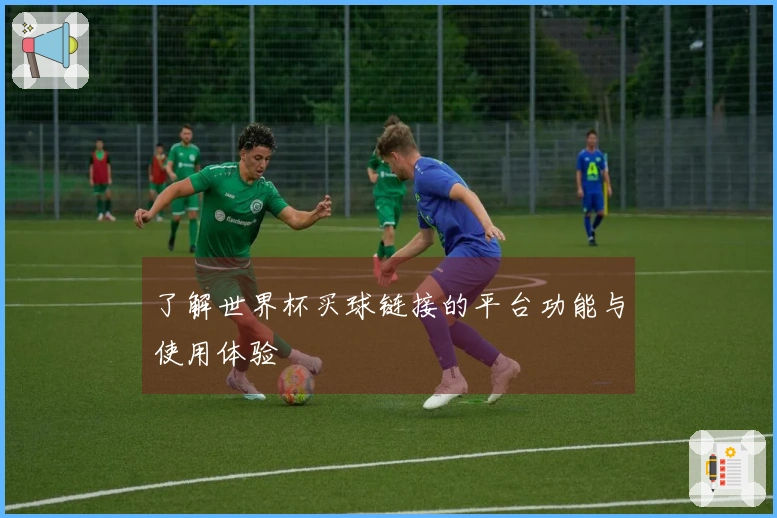 了解世界杯买球链接的平台功能与使用体验